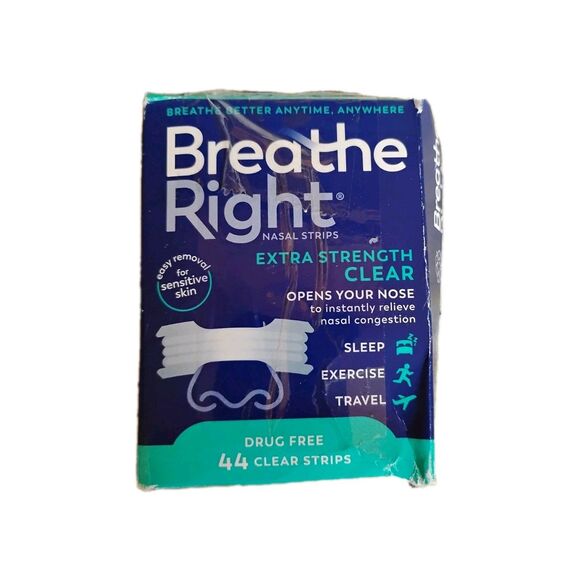 Breathe Right Other - Breathe Right Extra Strength Clear Nasal Strips 44 Strips